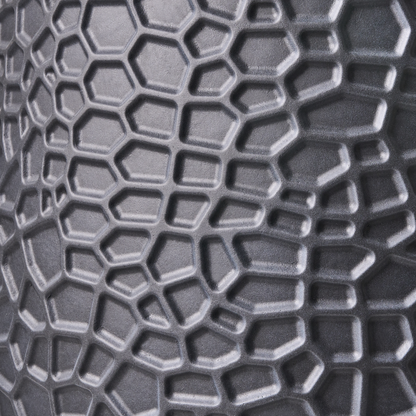 Black Fibre Clay Round Planter 41 x 41 x 43cm Indoor Outdoor