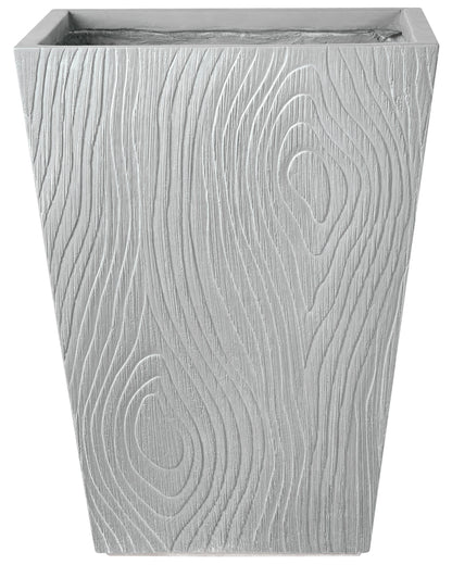 Grey Fibre Clay Flower Pot Square Planter 42 x 42 x 50cm
