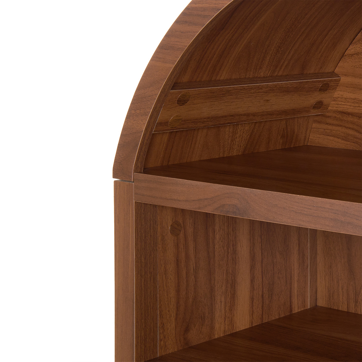 LuxeCasa Shoe Storage Cabinet Dark Brown MDF With 6 Adjustable Compartments For Shoes