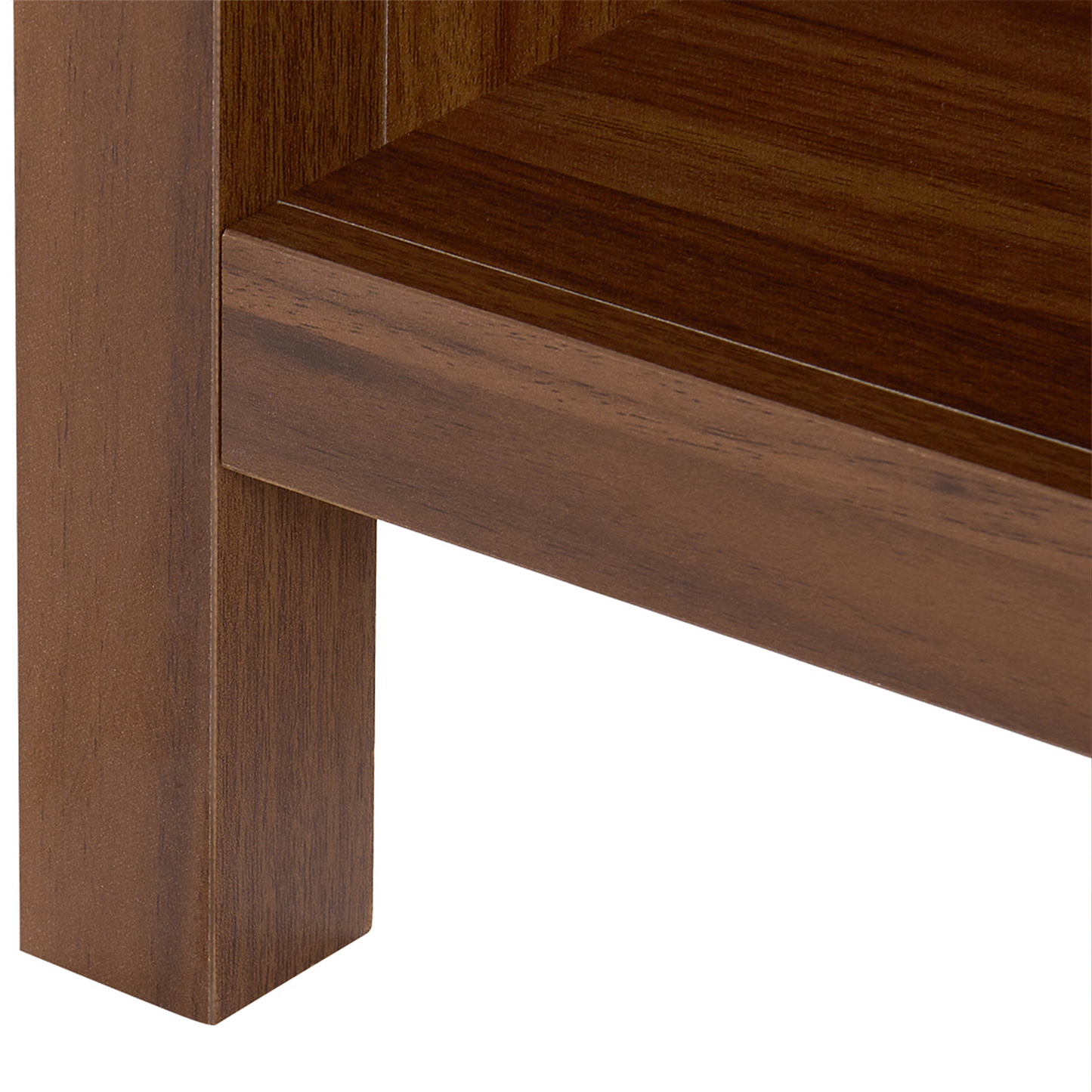 LuxeCasa Shoe Storage Cabinet Dark Brown MDF With 6 Adjustable Compartments For Shoes