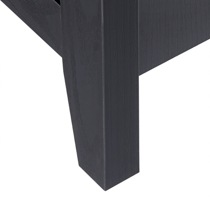 Aurora Home Shoe Storage Coat Rack 4 Compartments Black Light Brown