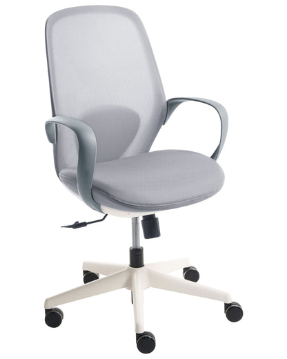 Zenith Office Chair Grey Mesh With Armrests And Tilt Backrest