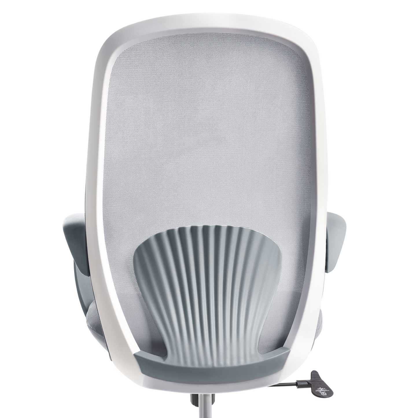 Zenith Office Chair Grey Mesh With Armrests And Tilt Backrest