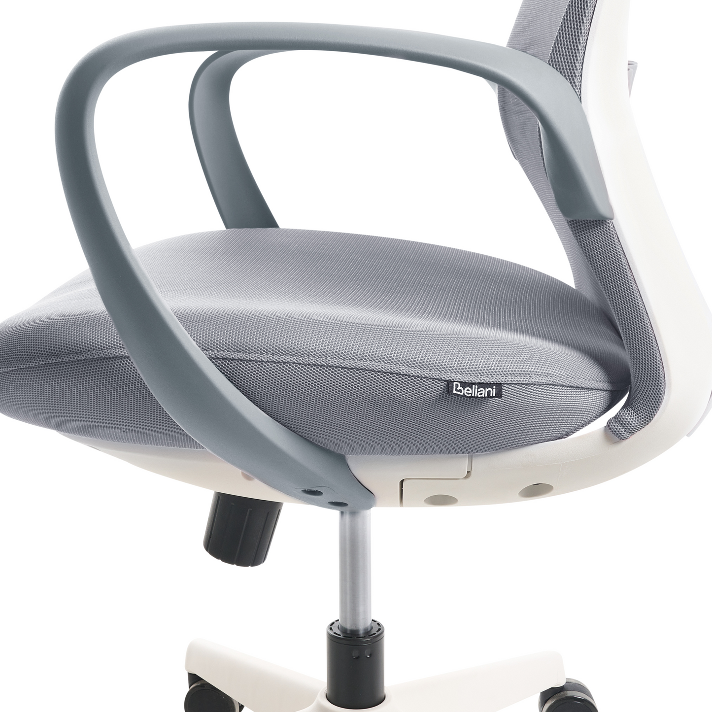Zenith Office Chair Grey Mesh With Armrests And Tilt Backrest