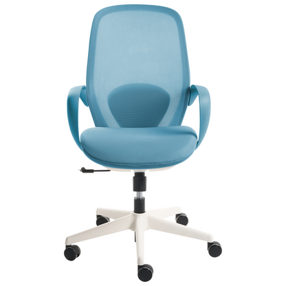 Office Chair Blue Mesh Tilt Backrest Armrests Adjustable