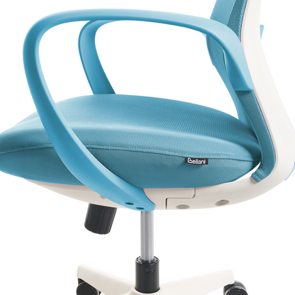 Office Chair Blue Mesh Tilt Backrest Armrests Adjustable