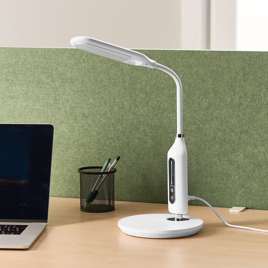 Desk Lamp White With Adjustable Arm Dimmer Color Temp