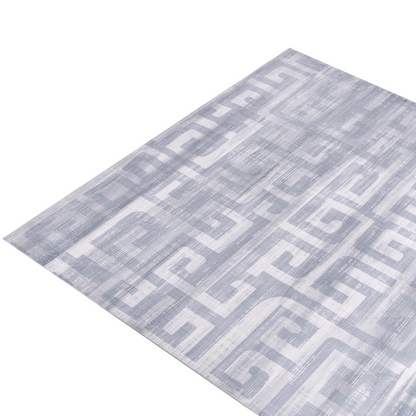 Grey Area Rug 140 x 200cm Modern Geometric Pattern Anti Slip For Underfloor Heating