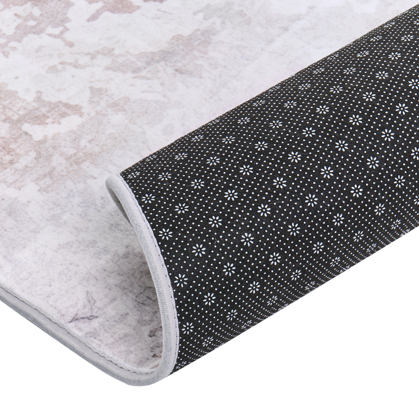 Multicolour Runner Rug 80 x 300cm Anti Slip Low Pile