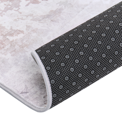 Multicolour Area Rug 140 x 200cm Modern Low Pile Anti Slip For Underfloor Heating