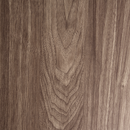 Round Coffee Table 78cm Dark Brown Wood Knot Top with Black Metal Frame