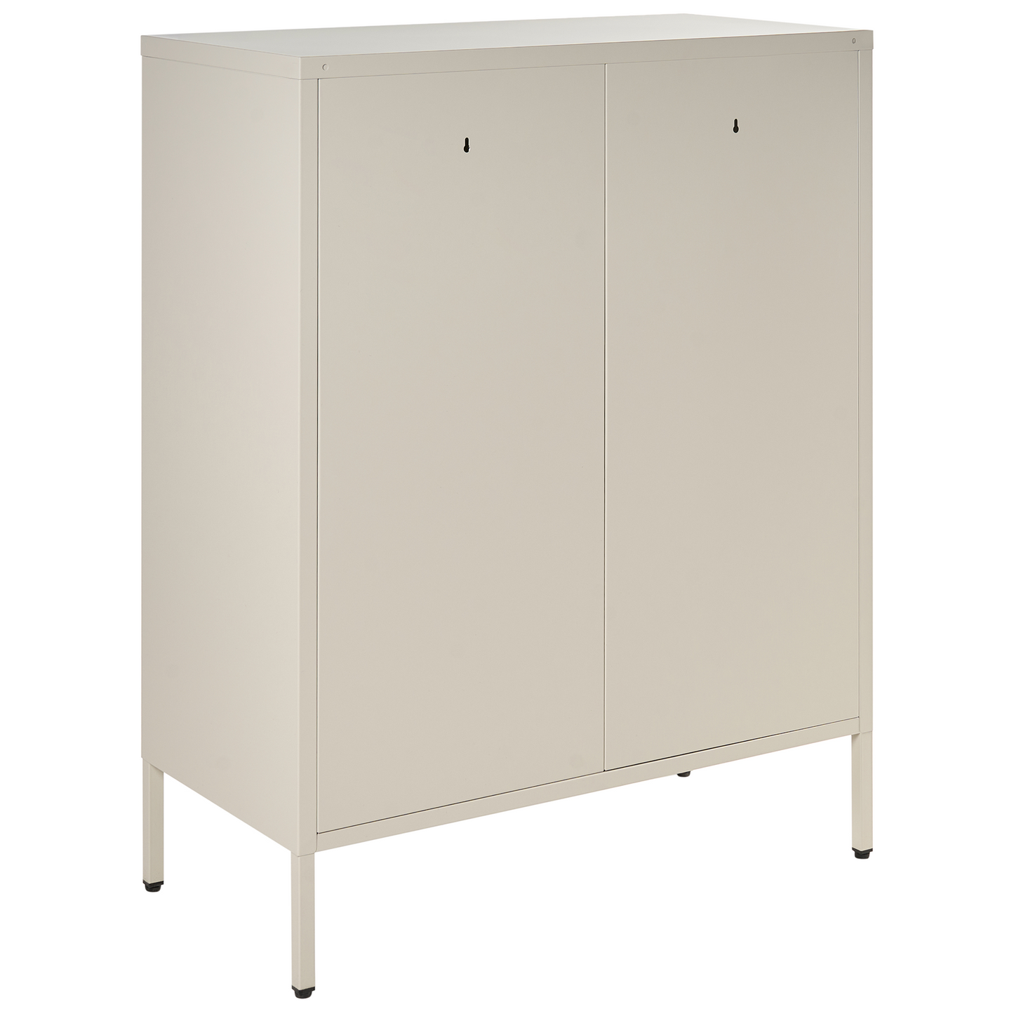 Acme Industrial Office Cabinet Beige 2 Door Metal with Locks