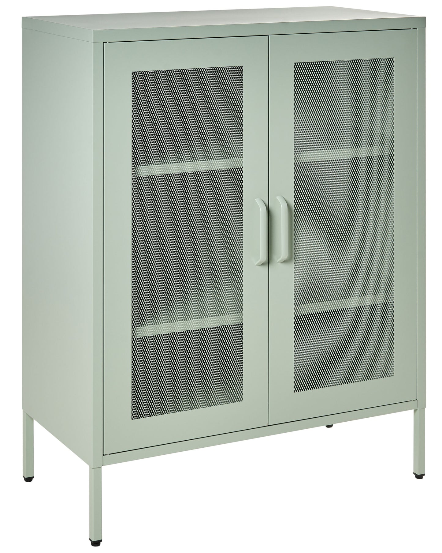 Luxor Mint Green Office Cabinet 2-Door Locking Metal Storage