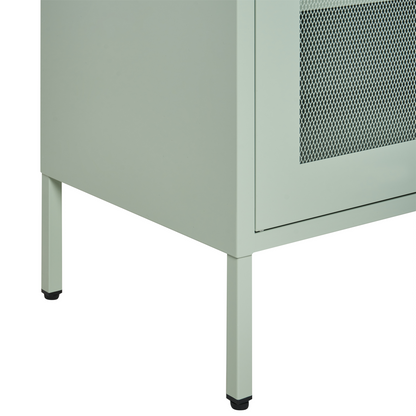 Luxor Mint Green Office Cabinet 2-Door Locking Metal Storage