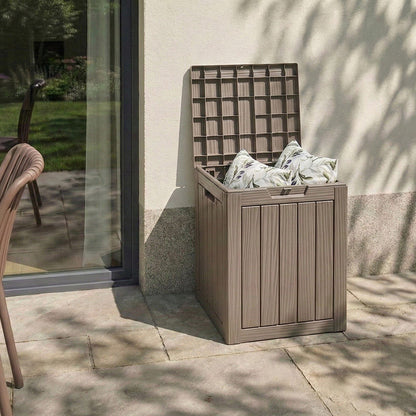 Garden Storage Box Taupe Polypropylene 46 x 58cm