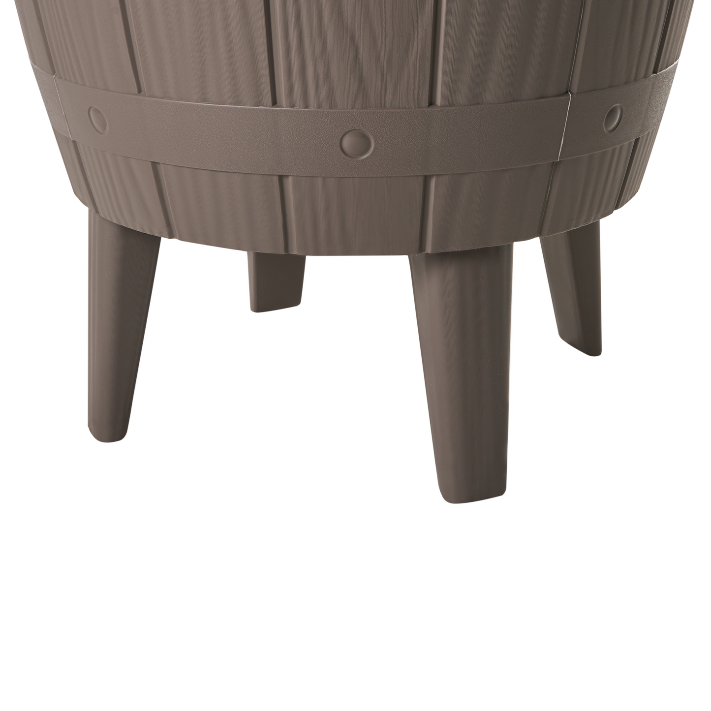 Garden Cool Bar Taupe 48cm Built-In Cooler Table Height Adjustment