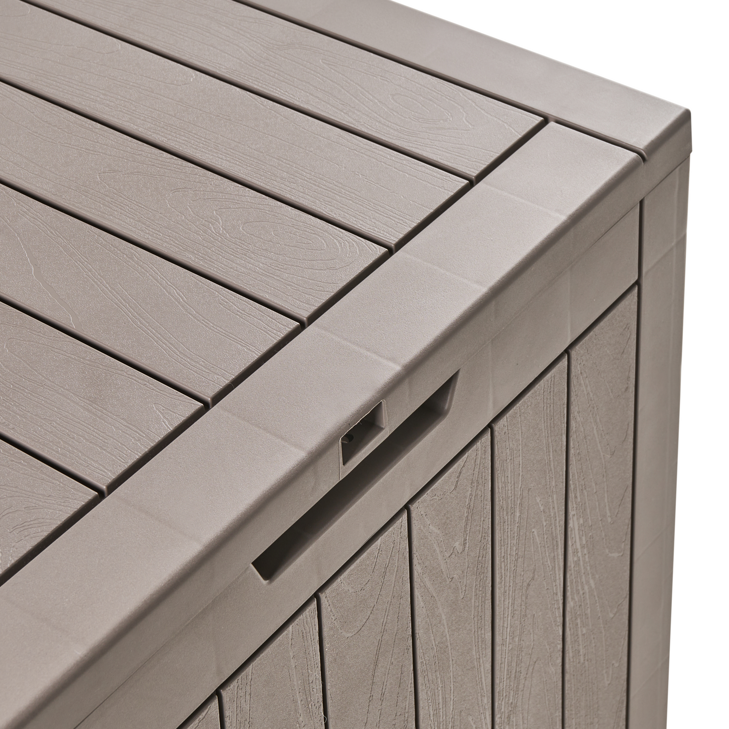Garden Storage Box Taupe 56 x 53cm Outdoor Polypropylene