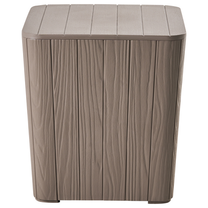 Keter Garden Storage Box Taupe 40 x 42cm Outdoor Box For Textiles