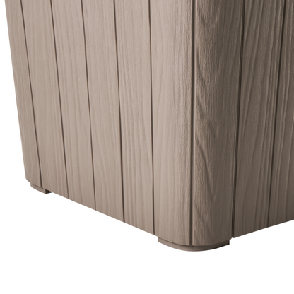 Keter Garden Storage Box Taupe 40 x 42cm Outdoor Box For Textiles