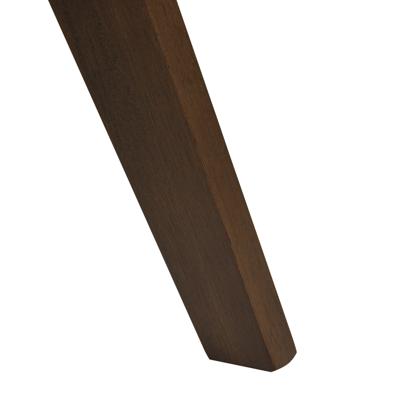 Retro Rubber Wood Dining Stools Set Dark Brown 2 Pack