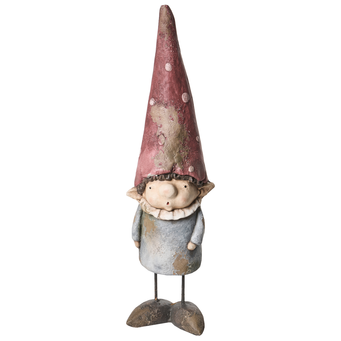 Set Of 2 Garden Gnomes Multicolour Outdoor Indoor Decor Accent Handmade Durable