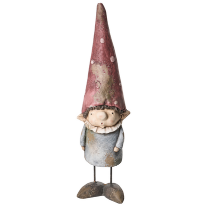 Set Of 2 Garden Gnomes Multicolour Outdoor Indoor Decor Accent Handmade Durable