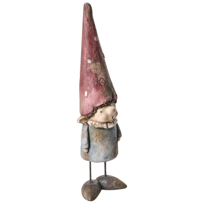 Set Of 2 Garden Gnomes Multicolour Outdoor Indoor Decor Accent Handmade Durable