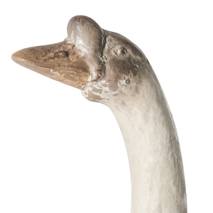 Greenhaven Goose Garden Figurine Distressed Beige 23 x 38 x 67cm