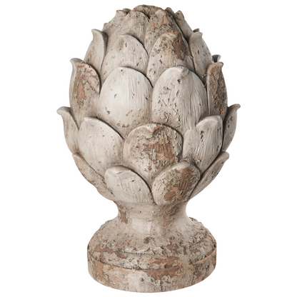 Set Of 2 Beige Pinecone Garden Figurines 27 x 27 x 45cm Outdoor Decor