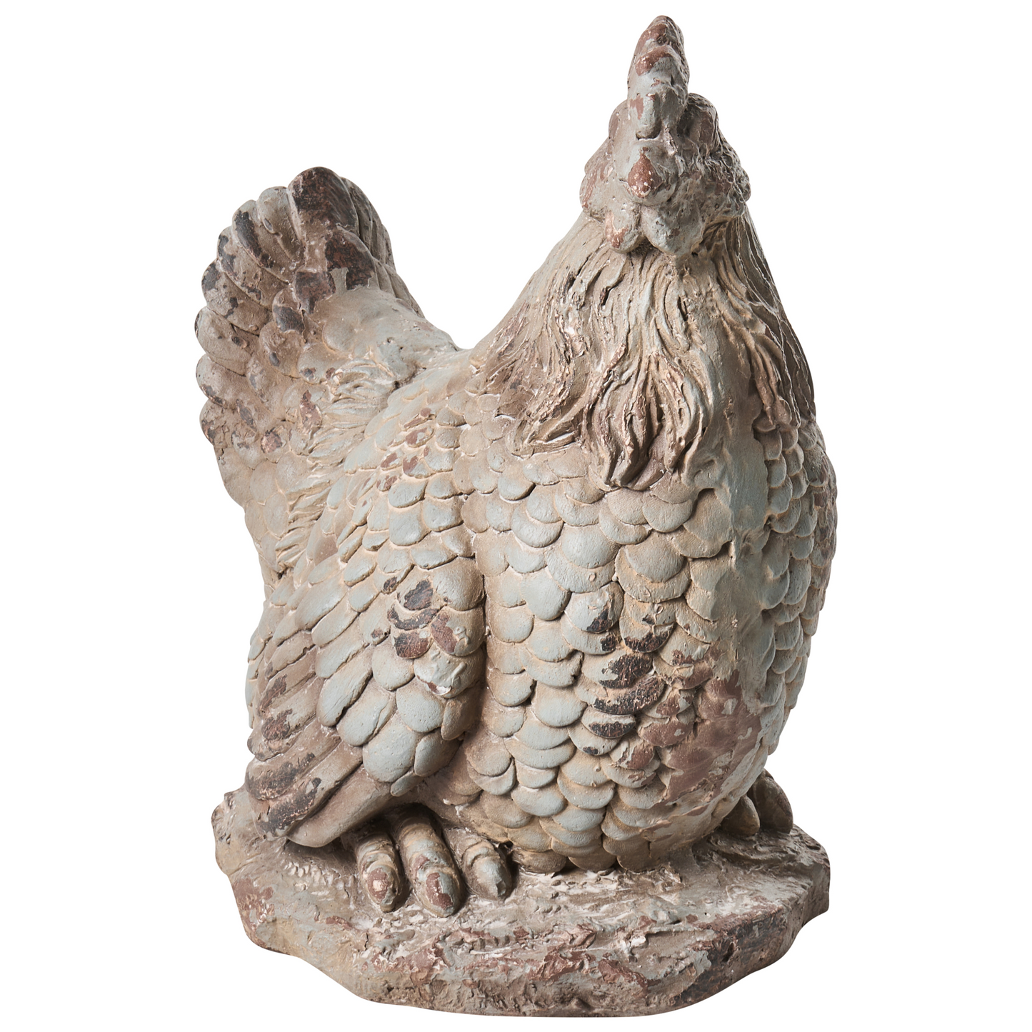 Beige Chicken Figurines Set Of 2