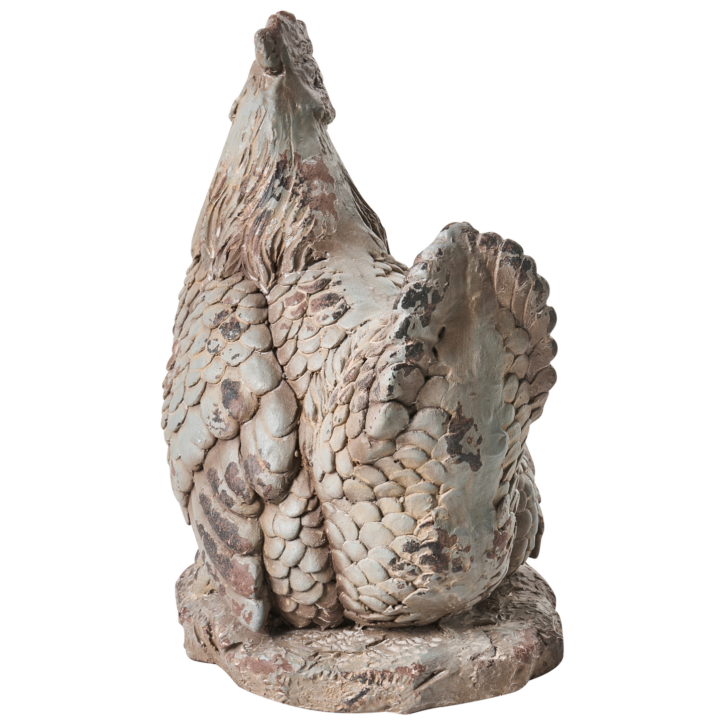 Beige Chicken Figurines Set Of 2