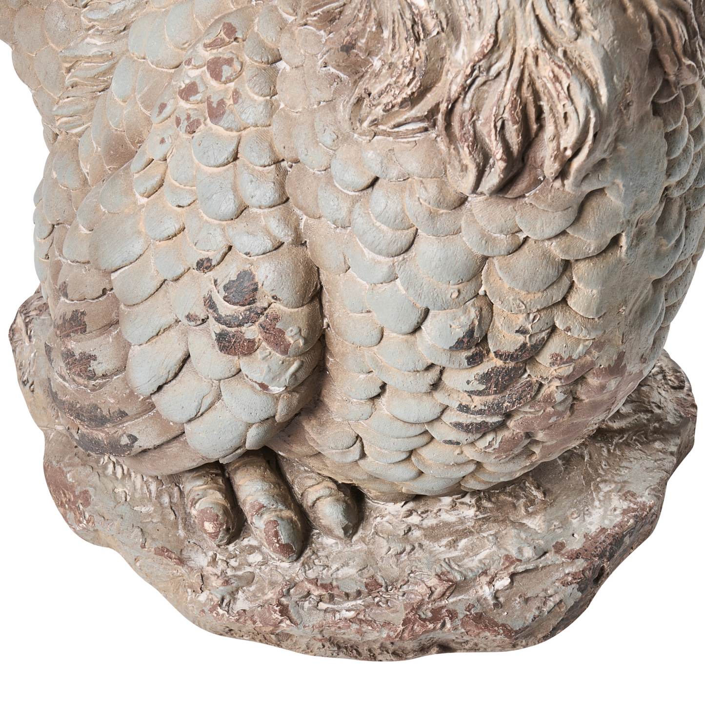 Beige Chicken Figurines Set Of 2