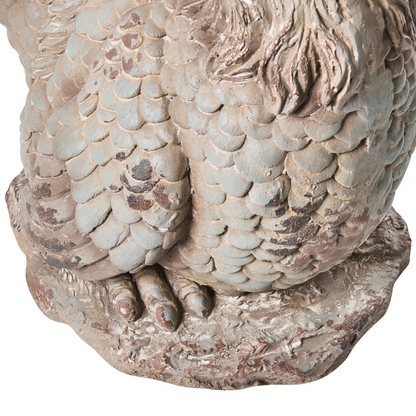Beige Chicken Figurines Set Of 2