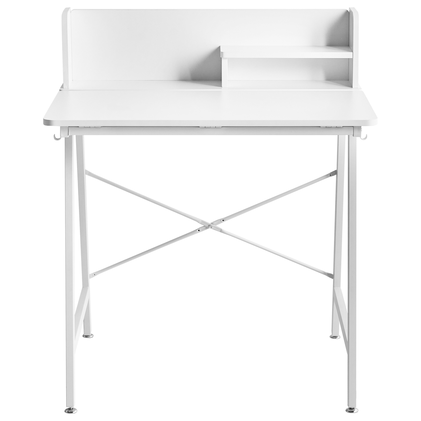 Drawing Desk White Particle Board Tilting Top Iron Legs