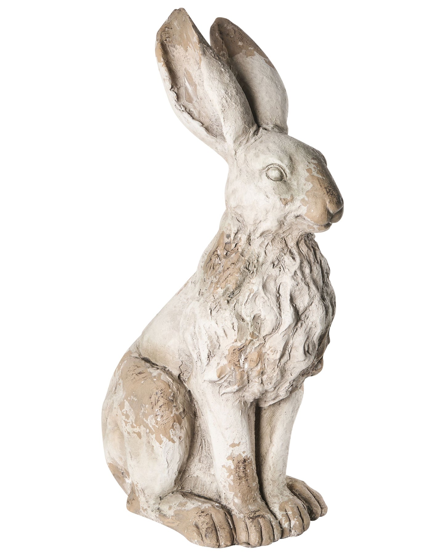 Outdoor Garden Rabbit Figurine Beige 17 x 29 x 56cm