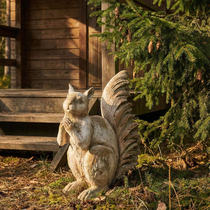 Squirrel Garden Figurine Beige 20 x 41 x 45cm