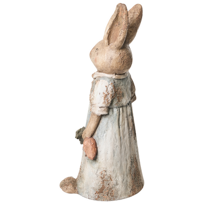 Set Of 2 Multicolor Rabbit Garden Figurines