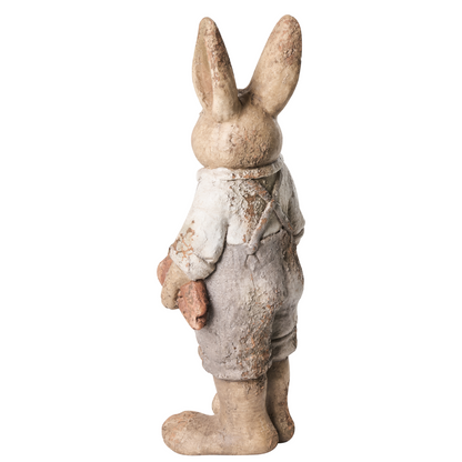 Set Of 2 Multicolor Rabbit Garden Figurines
