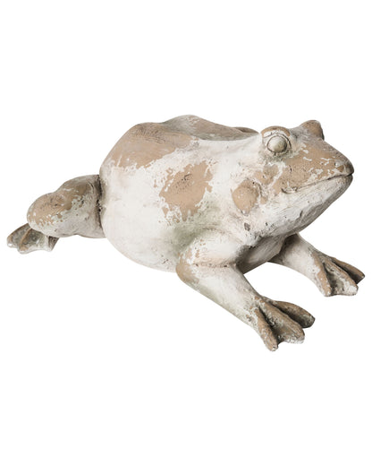 Frog Garden Figurine Beige 36 x 50 x 23cm Outdoor Accent