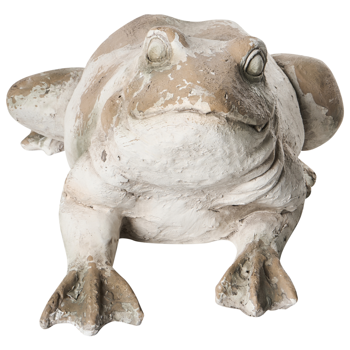 Frog Garden Figurine Beige 36 x 50 x 23cm Outdoor Accent