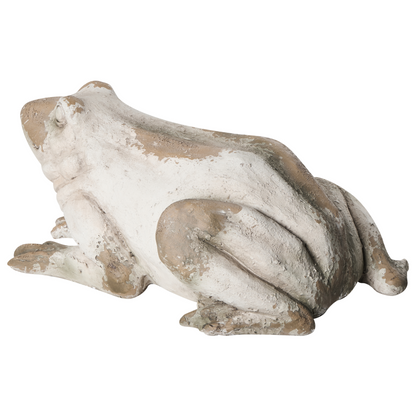Frog Garden Figurine Beige 36 x 50 x 23cm Outdoor Accent