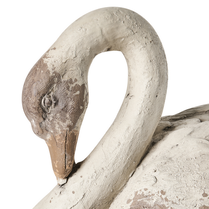 Swan Garden Figurine Beige 22 x 44 x 37cm