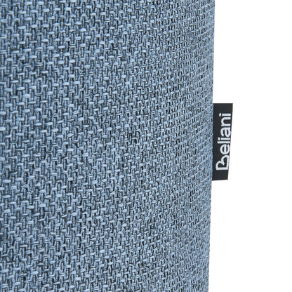 Blue Fabric Storage Pouffe Footstool With Water-Repellent Finish
