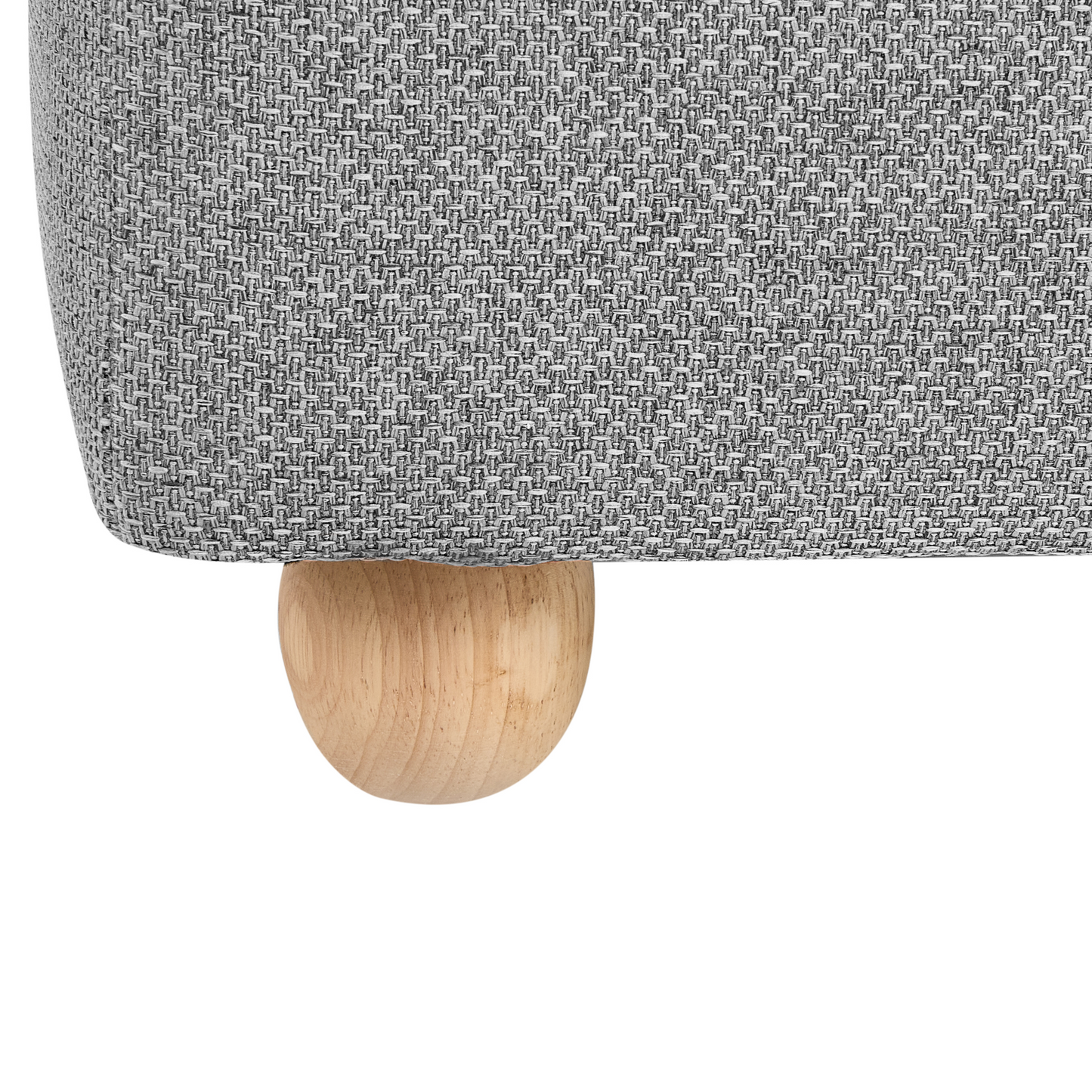 Storage Pouffe Light Grey Water Repellent With Lift Lid