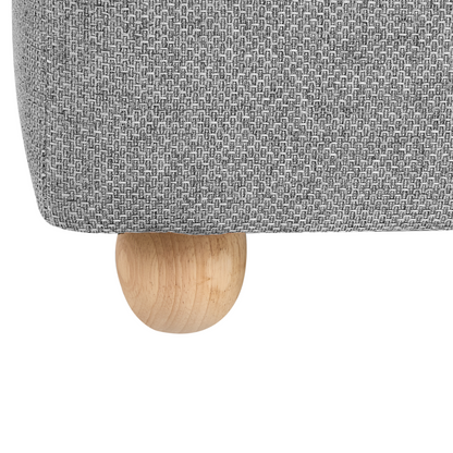 Storage Pouffe Light Grey Water Repellent With Lift Lid