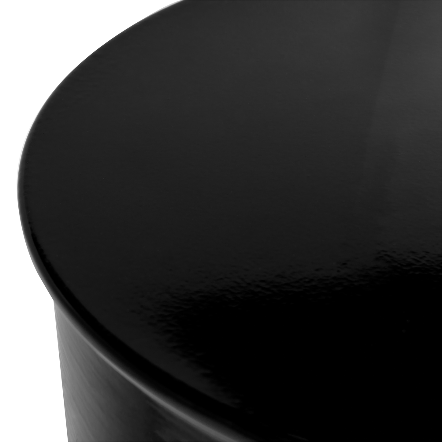 Arcadia Accent Side Table Black Iron Painted