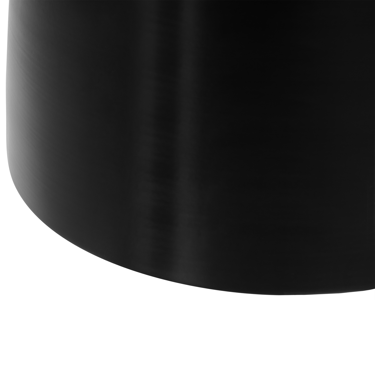 Accent Black Iron Painted Side Table For Living Room And Bedroom With Minimalist Contemporary Design