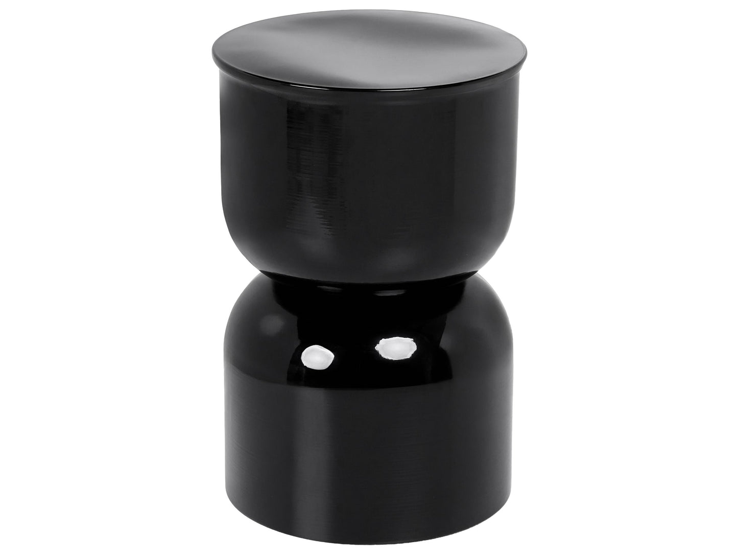 Accent Black Iron Side Table Indoor Living Room Bedroom