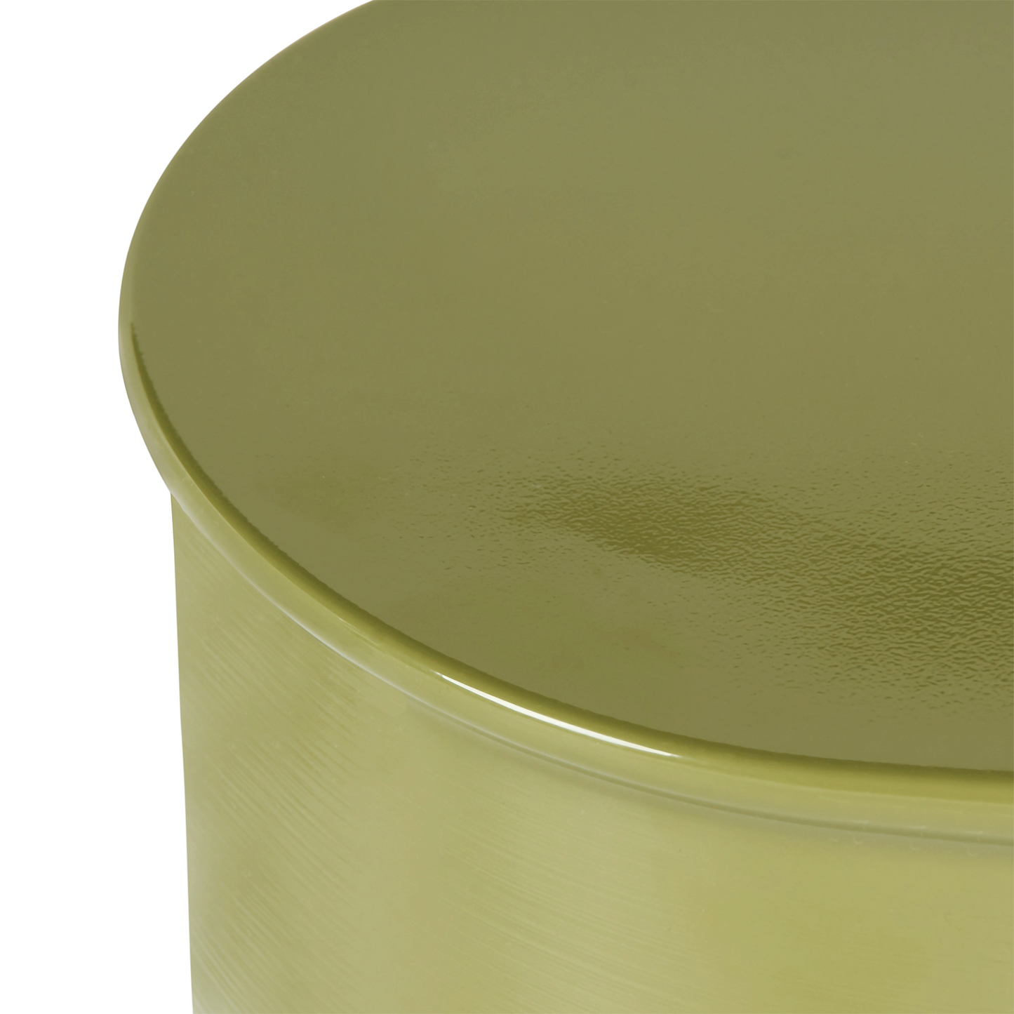 Olive Iron Home Accent Side Table Olive Green Painted Indoor Living Room Bedroom