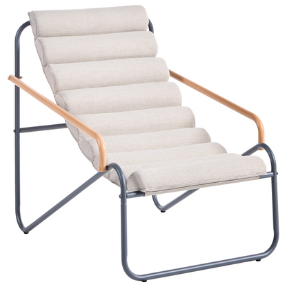 Lounge Set Dark Grey Steel Frames 2 Seater Chairs And Table